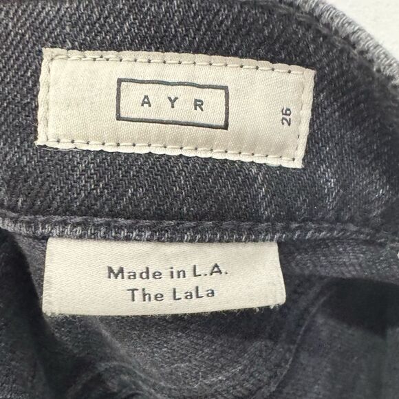 AYR The LaLa Straight Leg jeans in Vintage Black - Picture 8 of 9